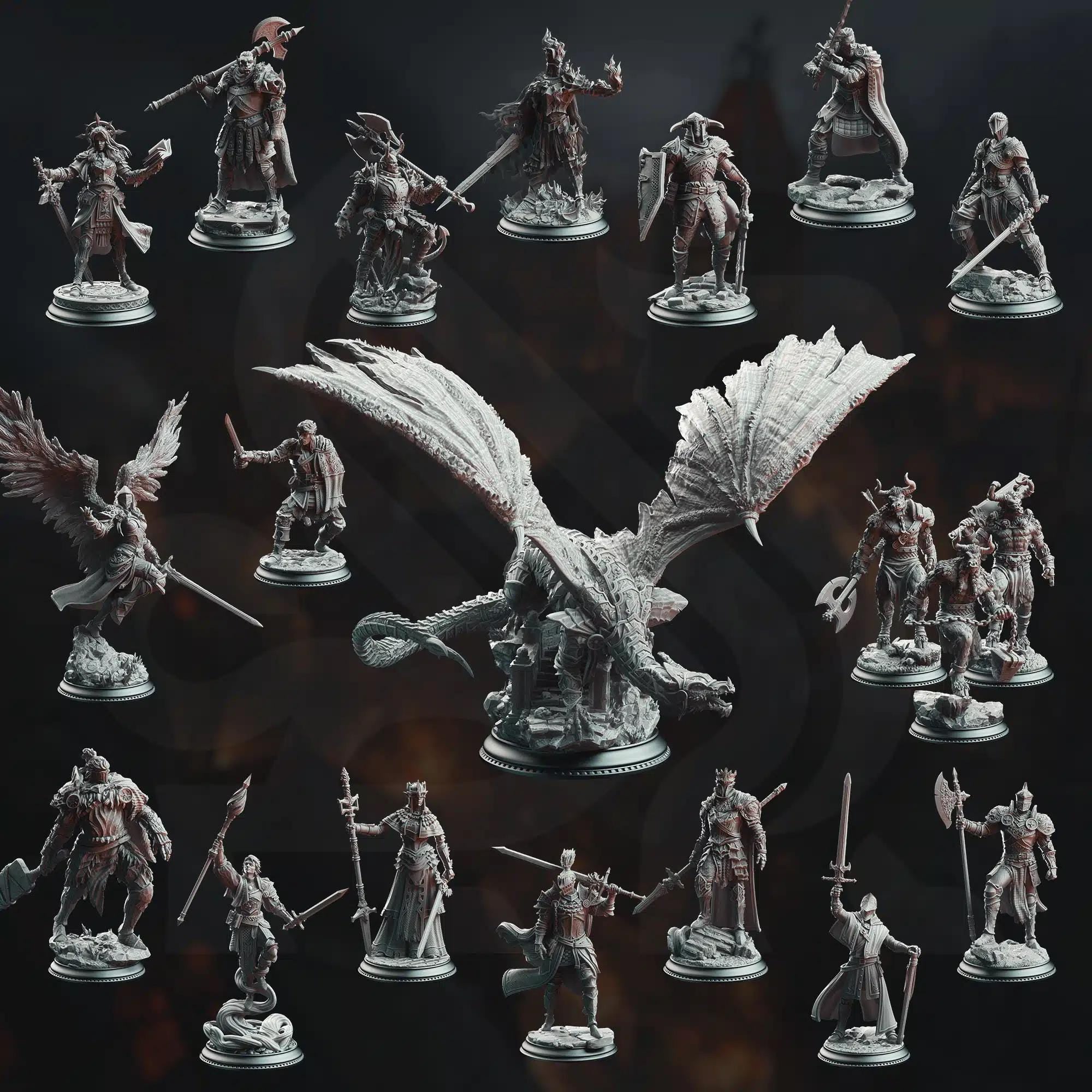 A Grim Siege April 2025 Release | Paintable 3D Resin Printed Miniature by DM Stash