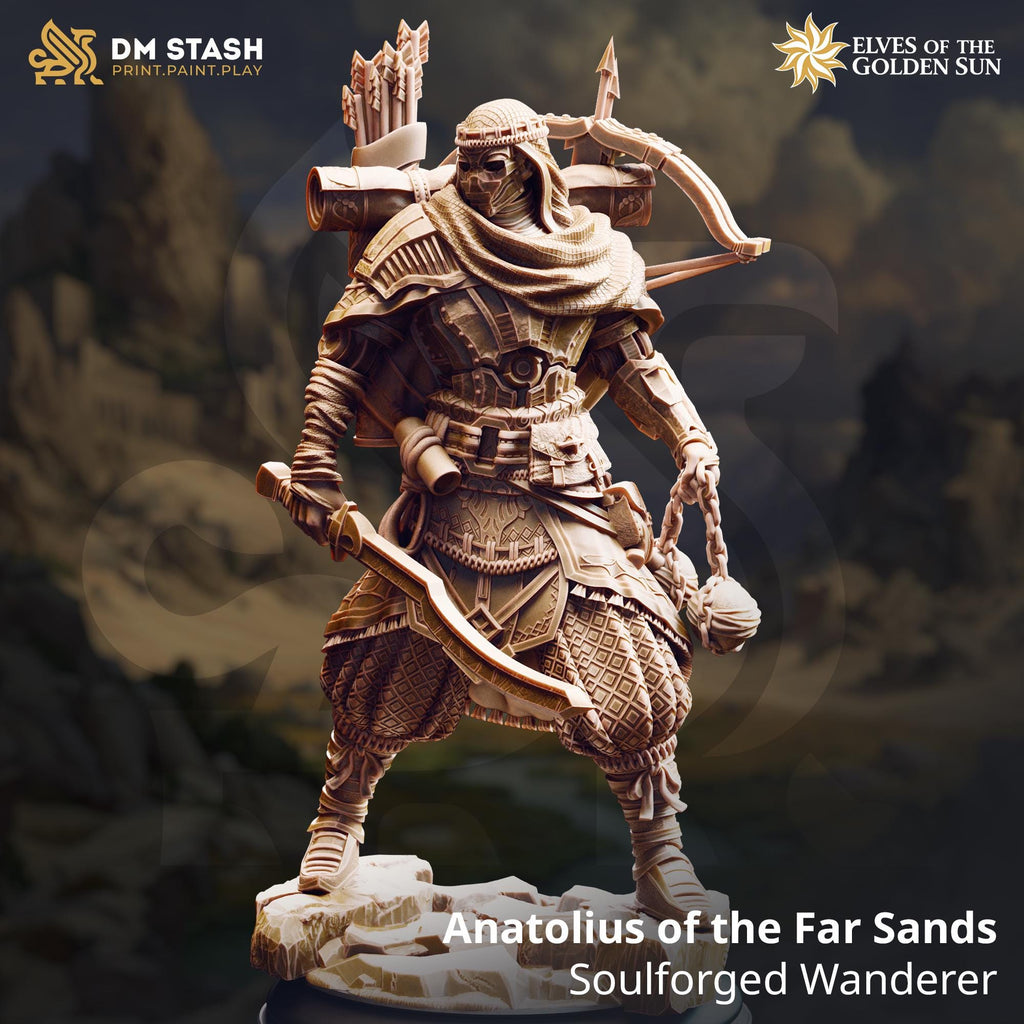 Elves of the Golden Sun February 2026 Release | Paintable 3D Resin Printed Miniature by DM Stash
