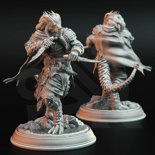 Umbrascale – Draconic Rogue | Paintable 3D Resin Printed Miniature by DM Stash