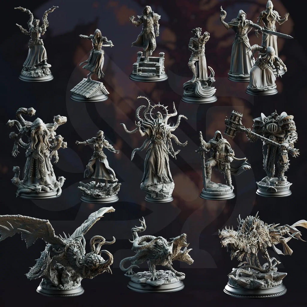 Aberrant Ascension July 2024 Release | Paintable 3D Resin Printed Miniature by DM Stash
