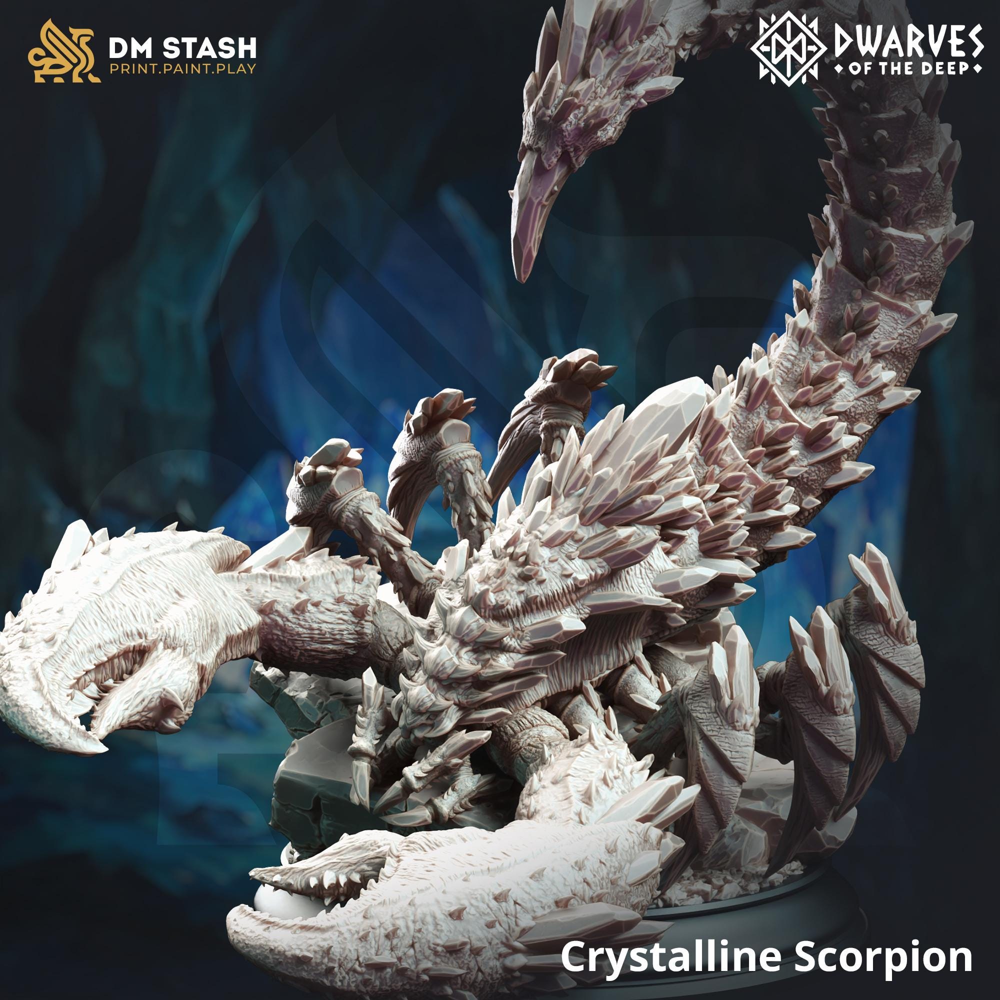 Dwarves of the Deep September 2024 Release | Paintable 3D Resin Printed Miniature by DM Stash