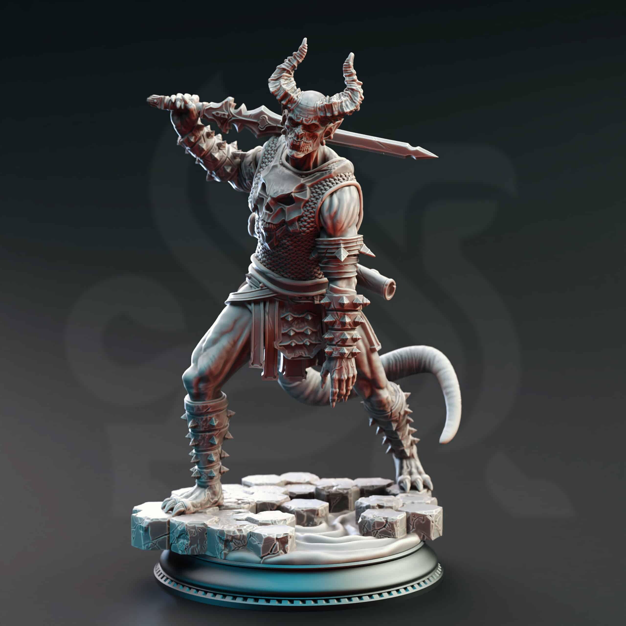 Devils & Divine January 2025 Release | Paintable 3D Resin Printed Miniature by DM Stash