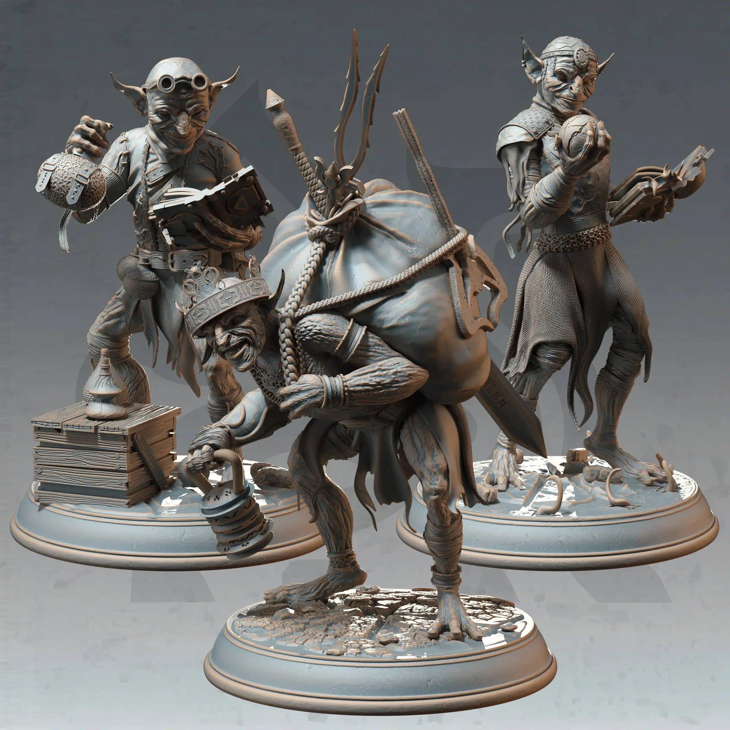 Mana Goblins | Paintable 3D Resin Printed Miniature by DM Stash