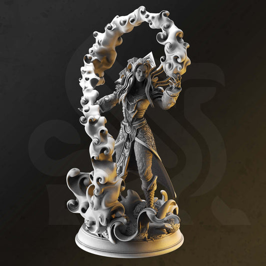 Irivyl – The Blind Seeress | Paintable 3D Resin Printed Miniature by DM Stash