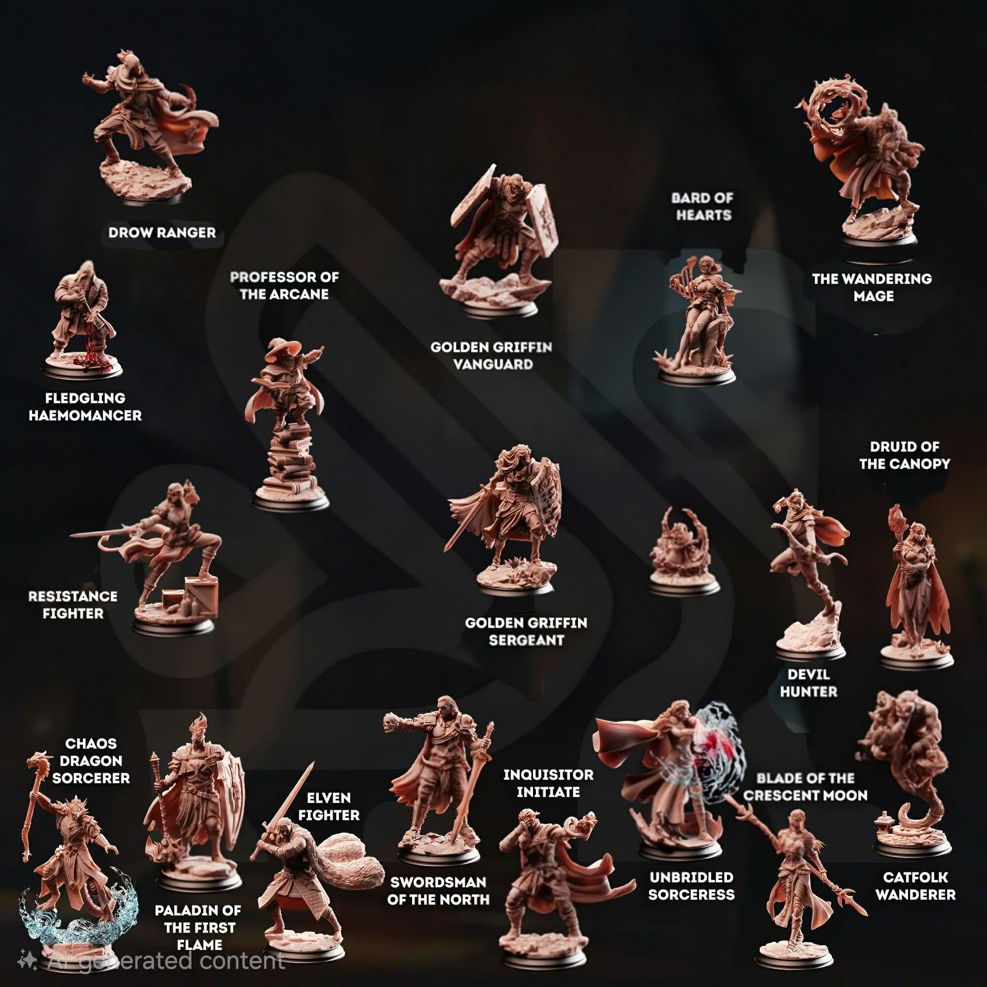 Bastion of the Wandering Mage (NPCs) April 2026 Release | Paintable 3D Resin Printed Miniature by DM Stash