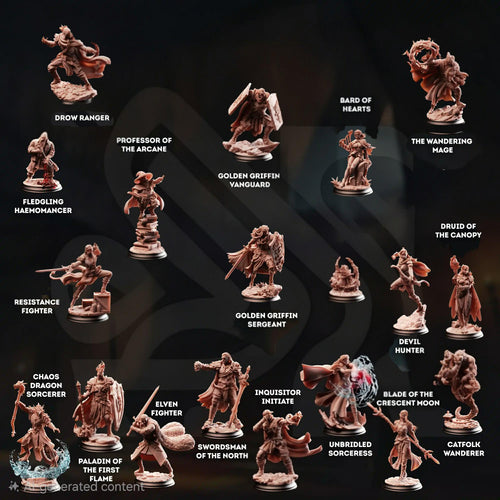 Bastion of the Wandering Mage (NPCs) April 2026 Release | Paintable 3D Resin Printed Miniature by DM Stash