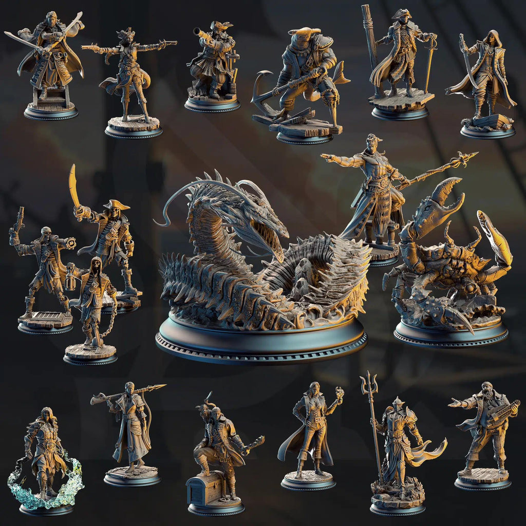 Blood on the Sails July 2025 Release | Paintable 3D Resin Printed Miniature by DM Stash