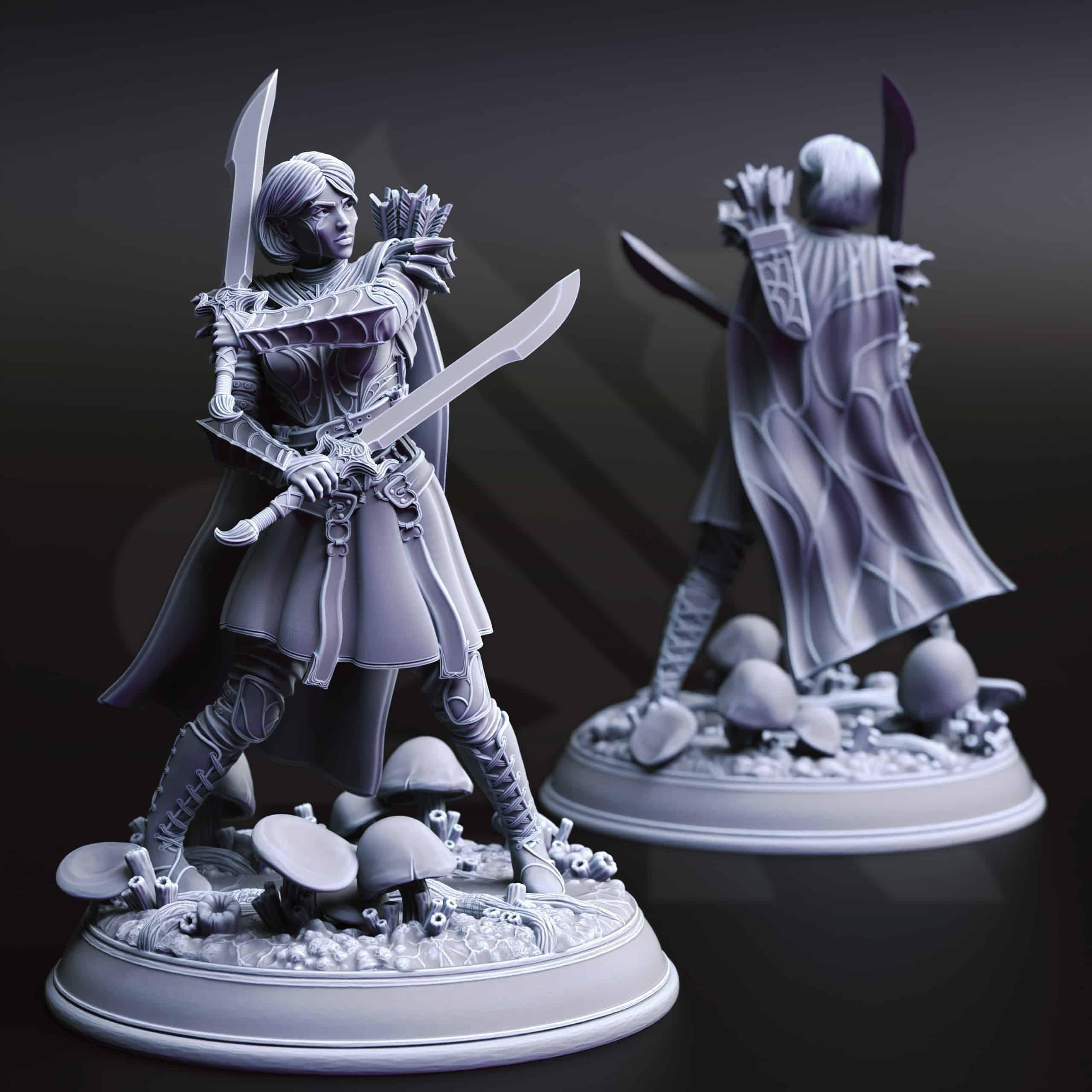 Irinax’s Chosen – Drow Soldiers | Paintable 3D Resin Printed Miniature by DM Stash