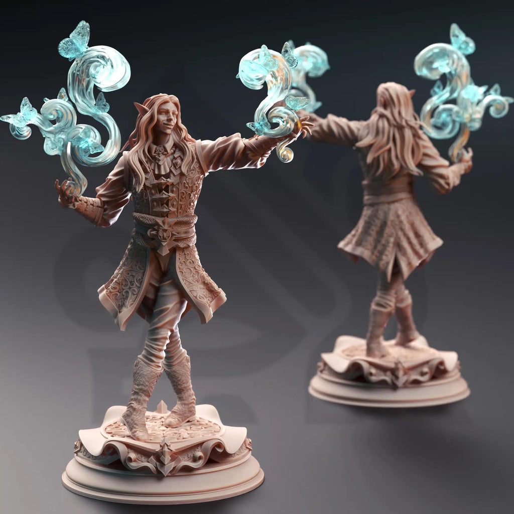 Thalorad “Goldhand” – Illustrious Elven Merchant | Paintable 3D Resin Printed Miniature by DM Stash