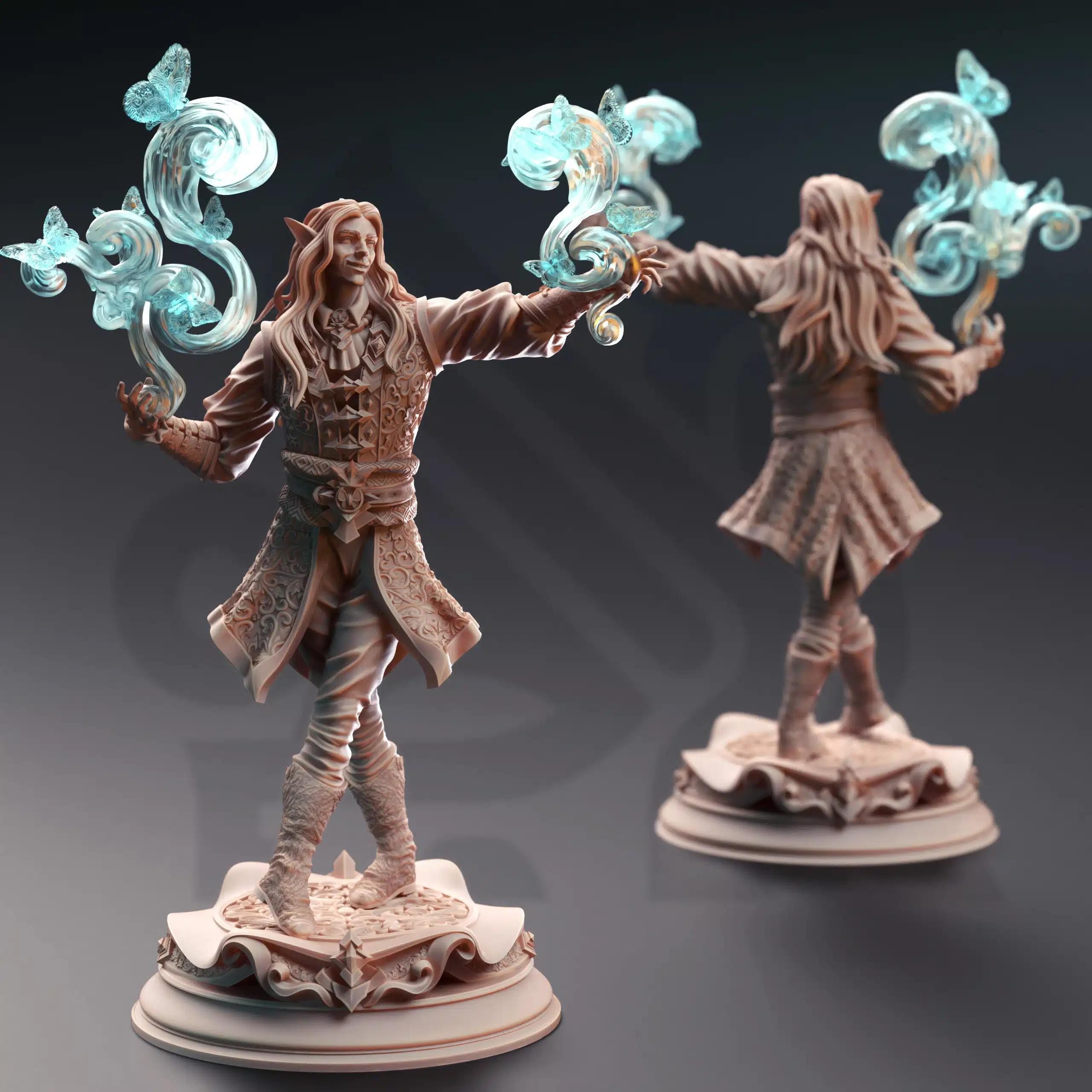 Thalorad “Goldhand” – Illustrious Elven Merchant | Paintable 3D Resin Printed Miniature by DM Stash