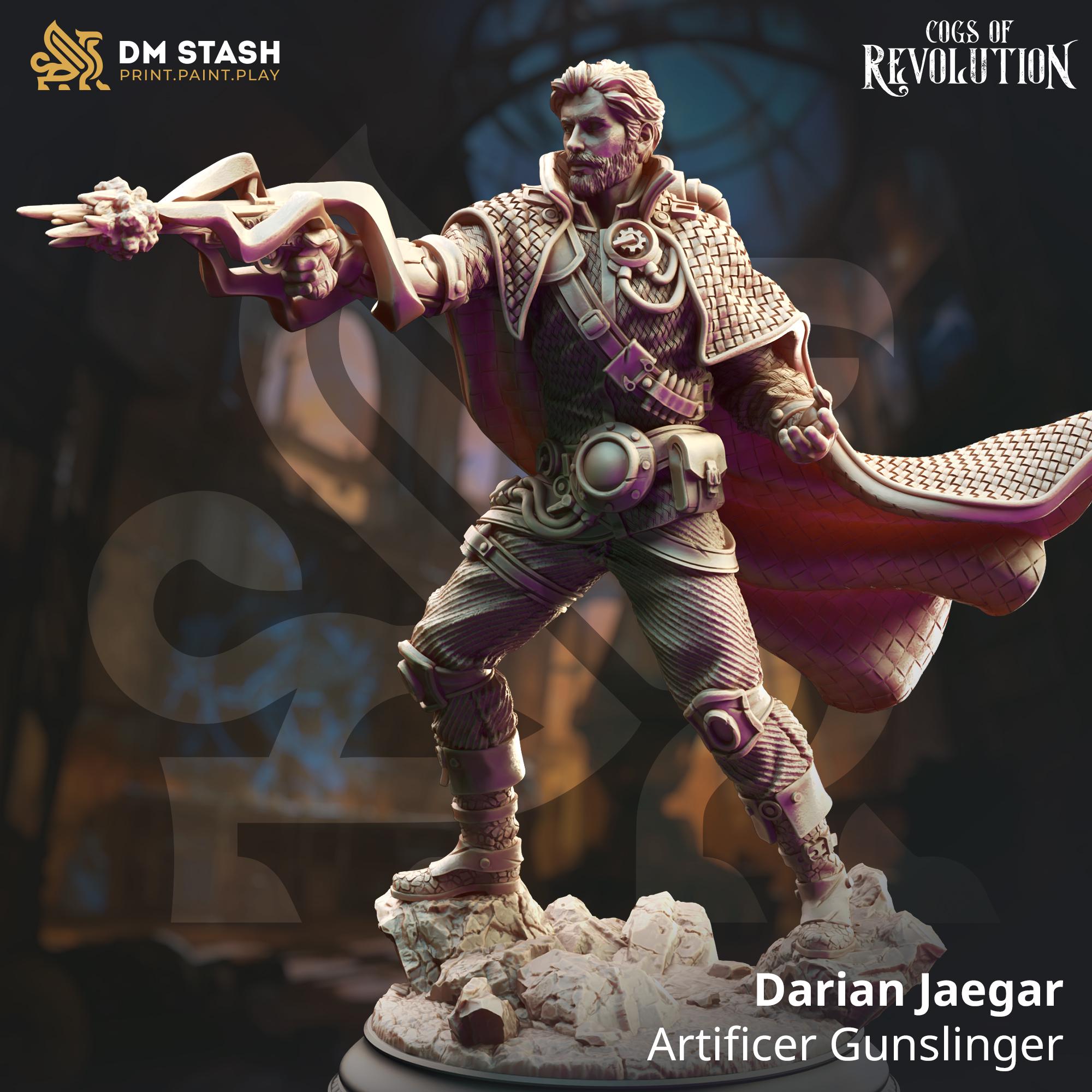 Cogs of Revolution February 2025 Release | Paintable 3D Resin Printed Miniature by DM Stash