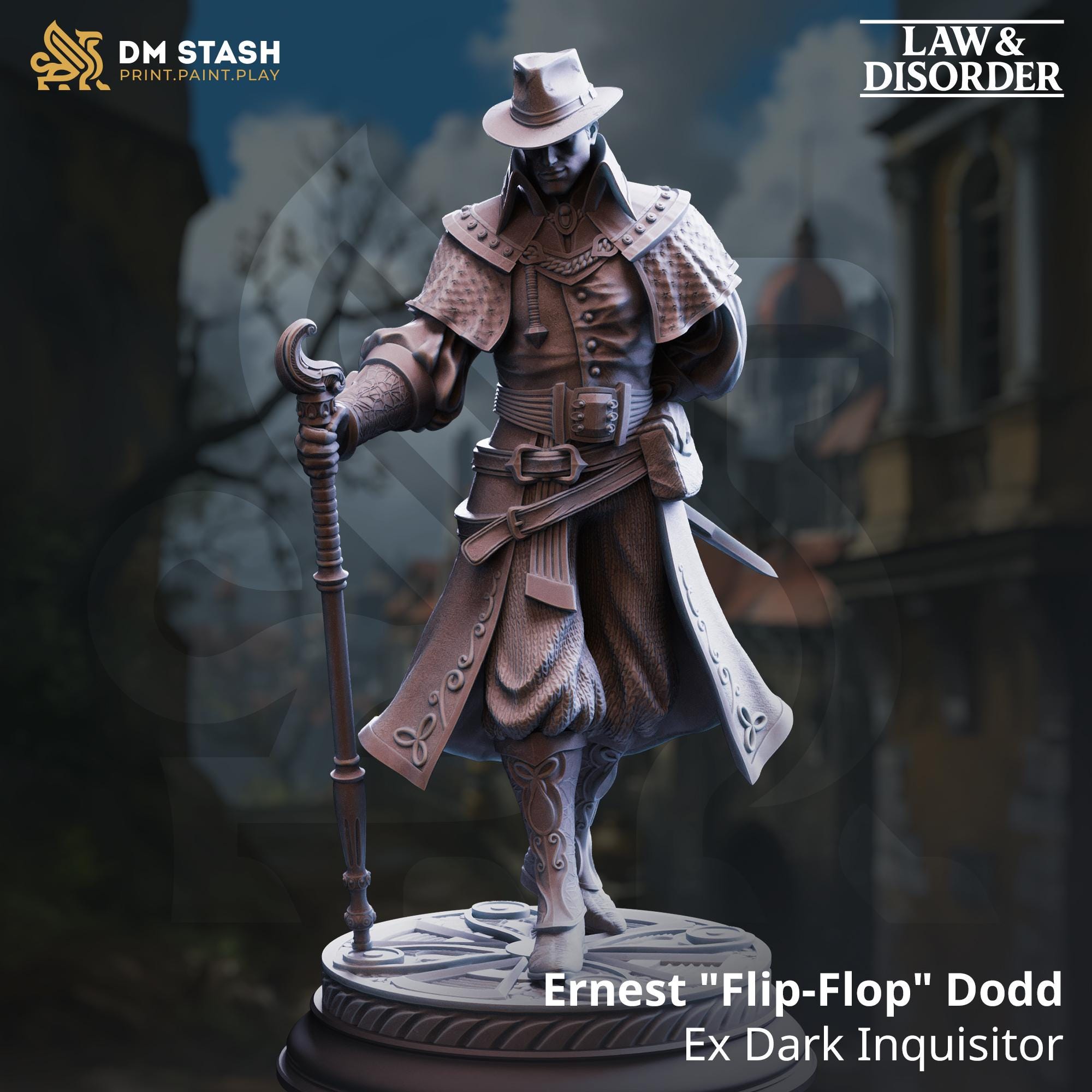 Law and Disorder December 2025 Release | Paintable 3D Resin Printed Miniature by DM Stash