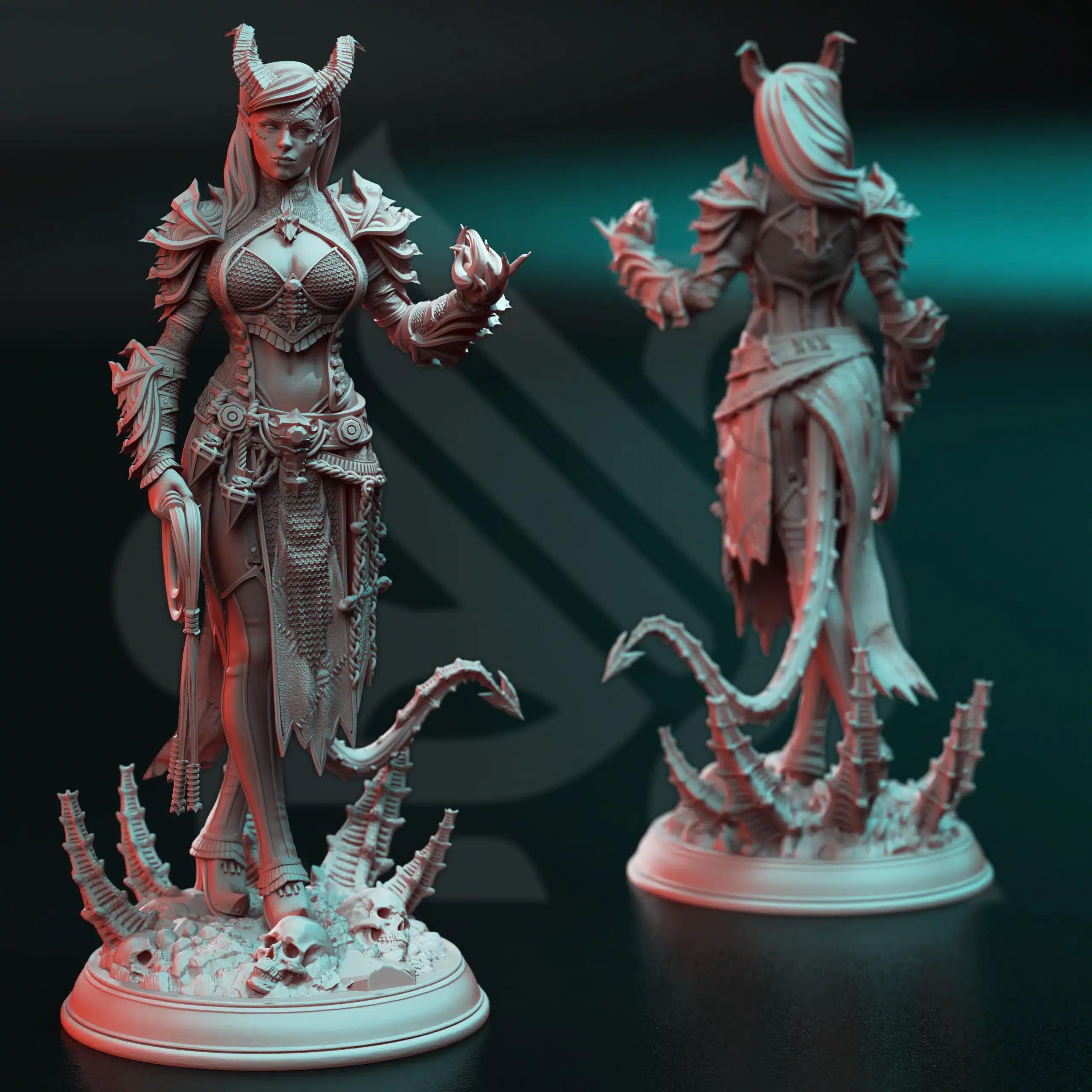 Skardi of the Third – Warlock of Decay | Paintable 3D Resin Printed Miniature by DM Stash