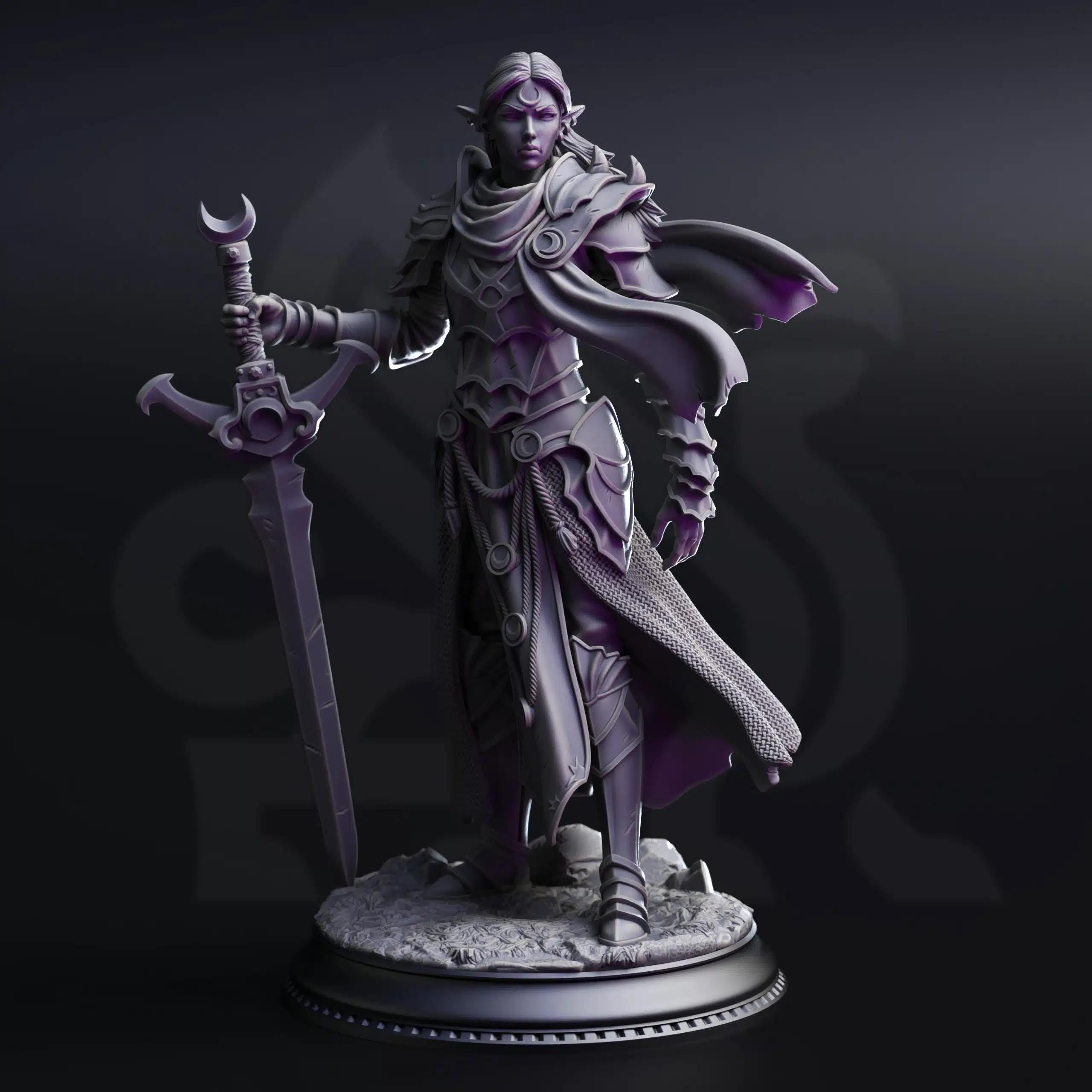 Drow From Beyond August 2025 Release | Paintable 3D Resin Printed Miniature by DM Stash