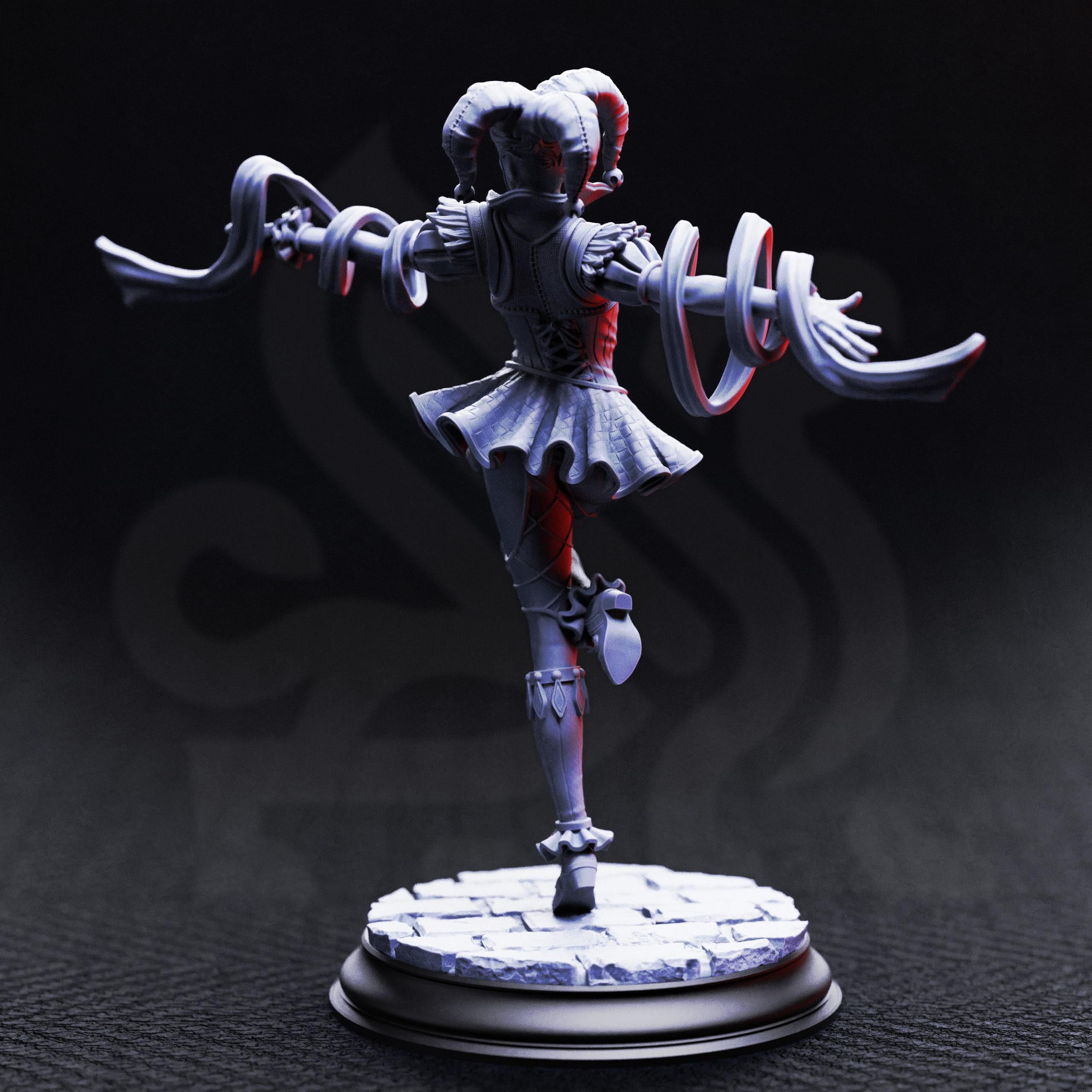 Sanguine & Melancholy – Vampire Jester Lovers | Paintable 3D Resin Printed Miniature by DM Stash