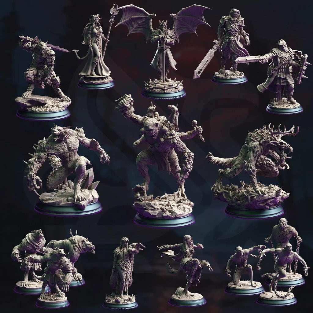 Bound in the Bloodmoon October 2024 Release | Paintable 3D Resin Printed Miniature by DM Stash