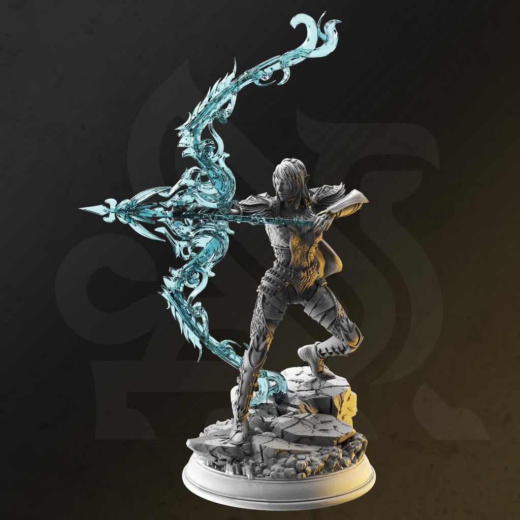 Eldiara – Brinilmin’s Archer | Paintable 3D Resin Printed Miniature by DM Stash