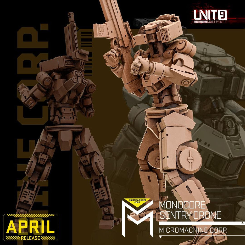 Micromachines Corp April 2026 Release | Paintable 3D Resin Printed Scifi Miniature by Unit9