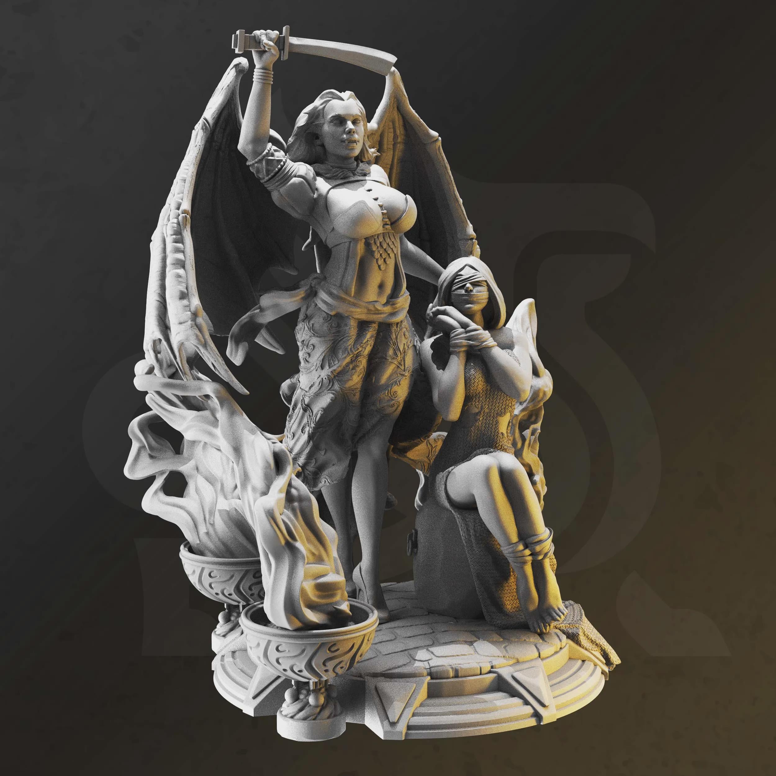 Erys – Vampiric Seductress | Paintable 3D Resin Printed Miniature by DM Stash