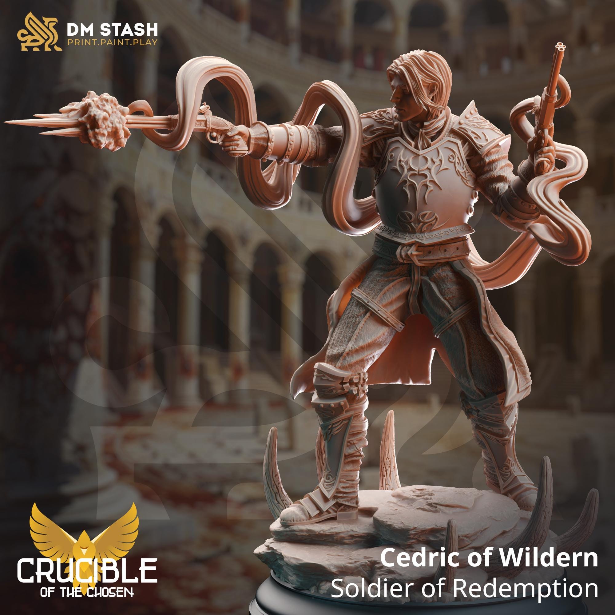 Crucible of the Chosen April 2024 Release | Paintable 3D Resin Printed Miniature by DM Stash