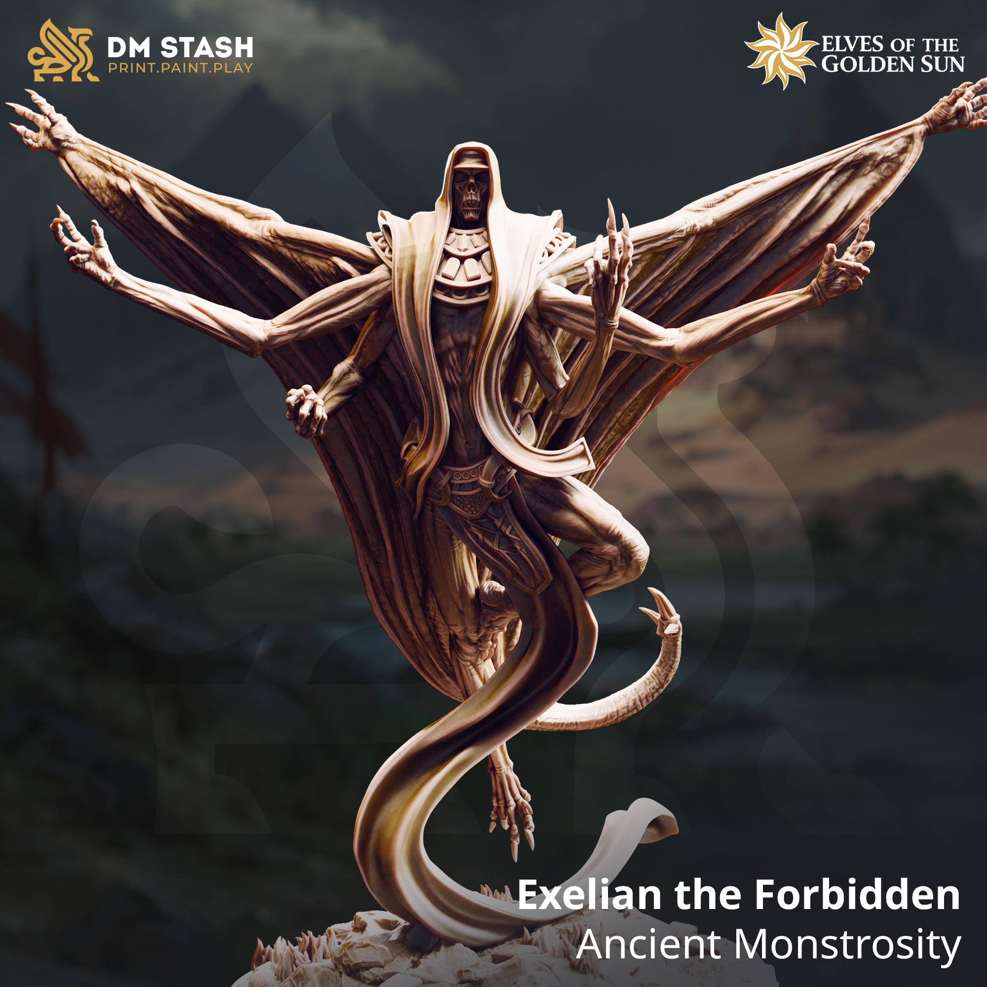 Elves of the Golden Sun February 2026 Release | Paintable 3D Resin Printed Miniature by DM Stash