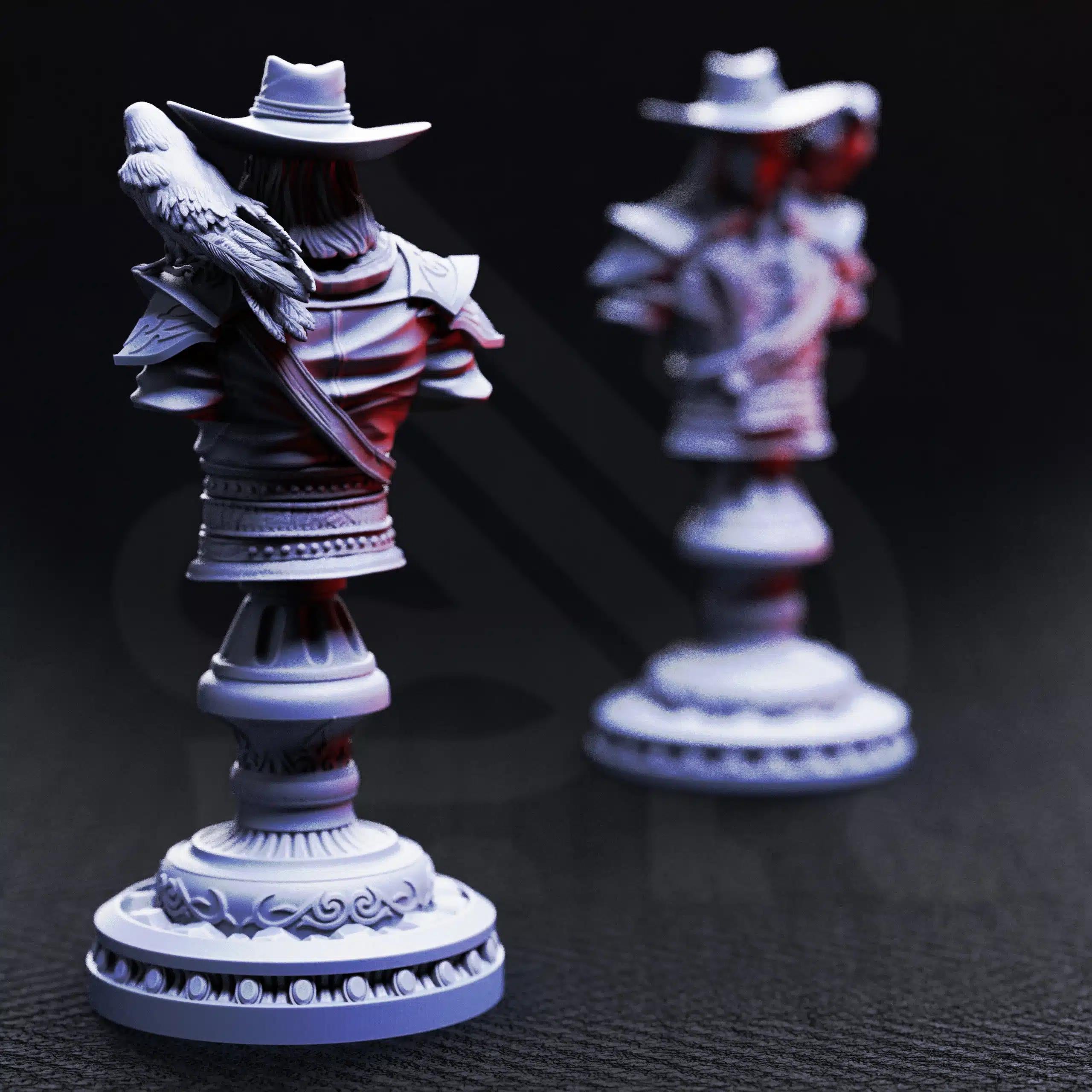 Arkham Ravenswood – Hunter of the Defiled (Bust) | Paintable Bust 3D Resin Printed Miniature by DM Stash