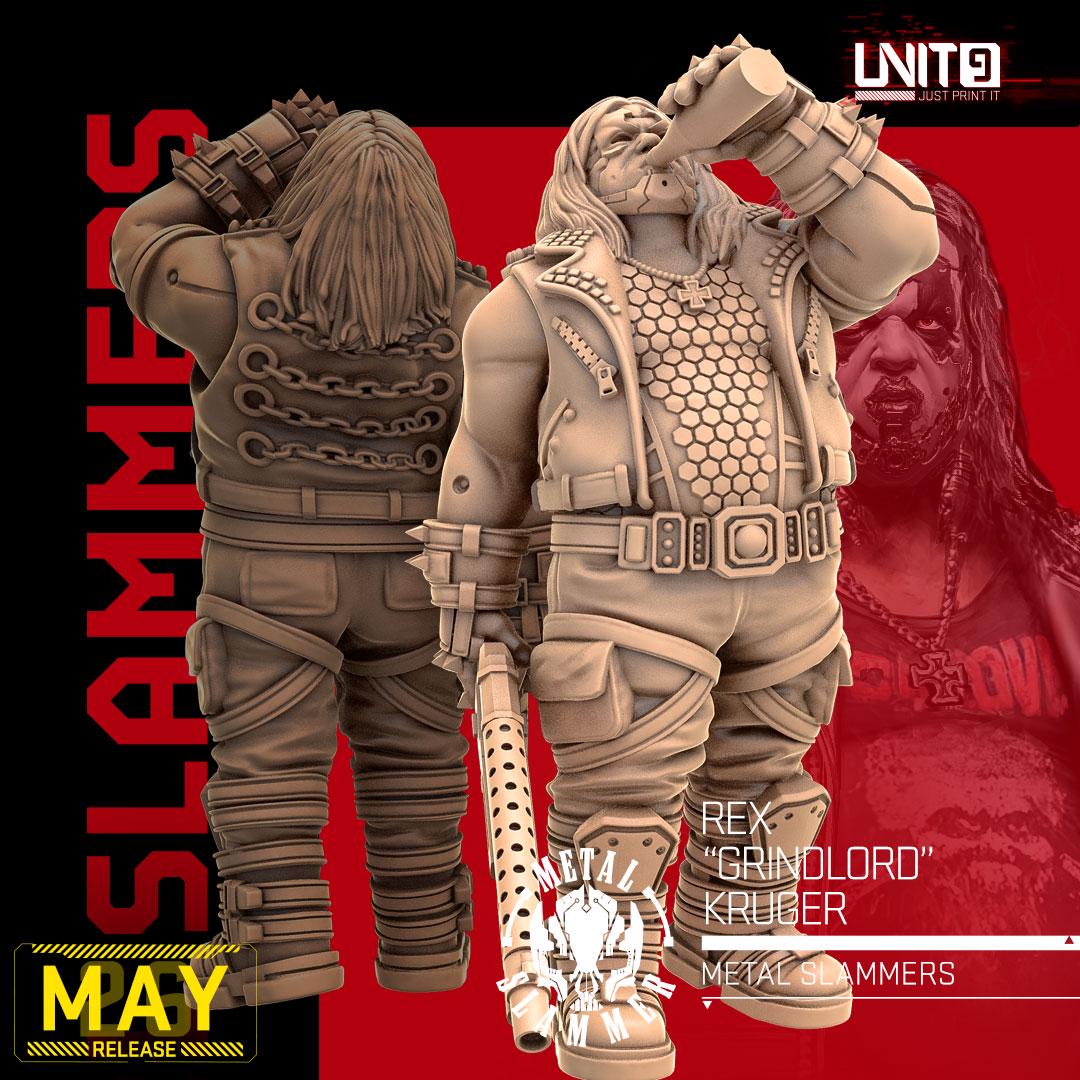 Metal Slammers Gang May 2026 Release | Paintable 3D Resin Printed Scifi Miniature by Unit9