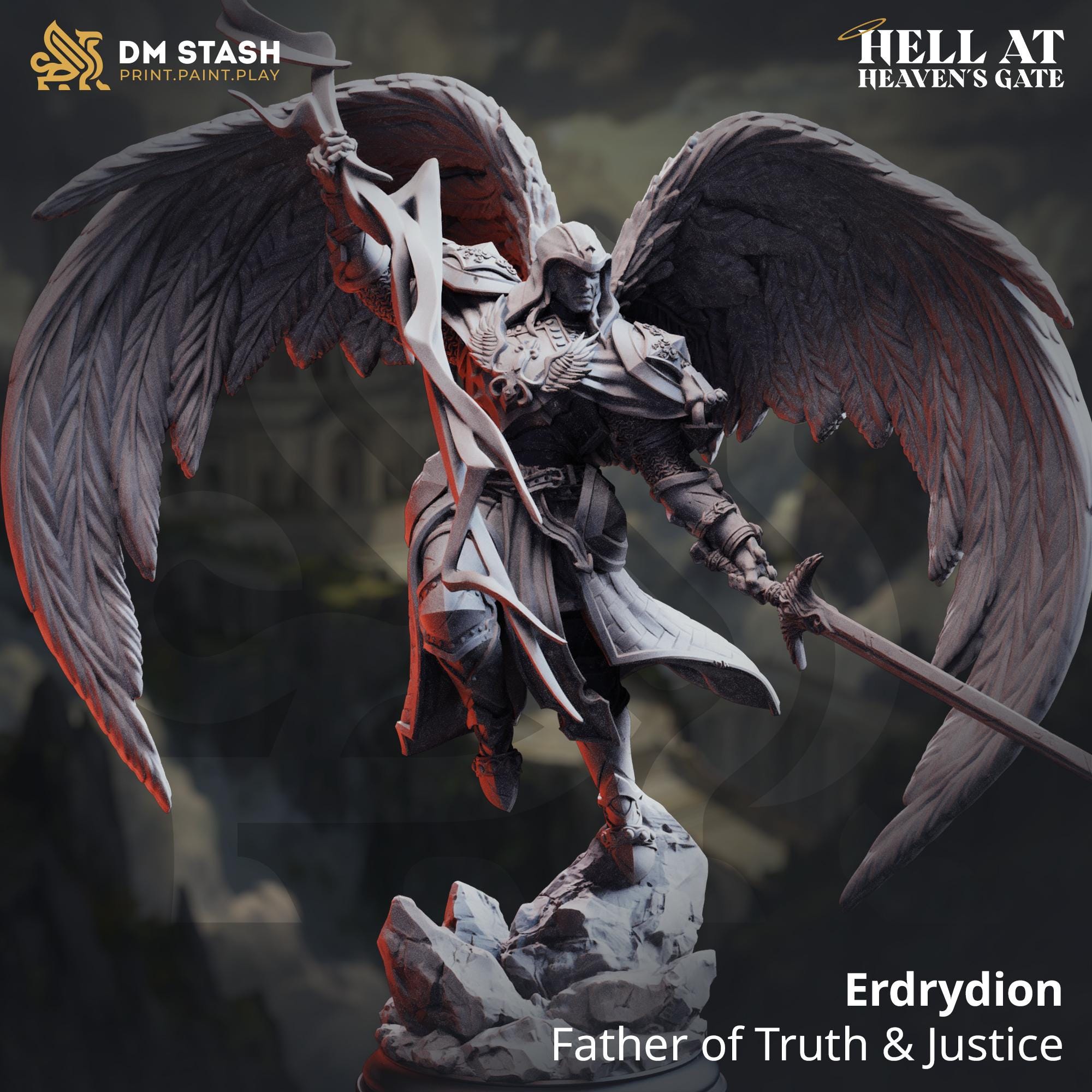 Hell at Heaven's Gate March 2026 Release | Paintable 3D Resin Printed Miniature by DM Stash