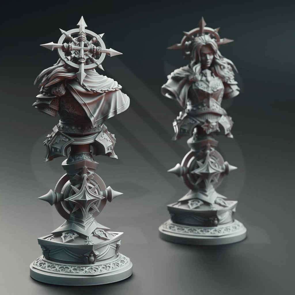 Johanna Saffron the Scorned – Vengeance Paladin (Bust) | Paintable Bust 3D Resin Printed Miniature by DM Stash