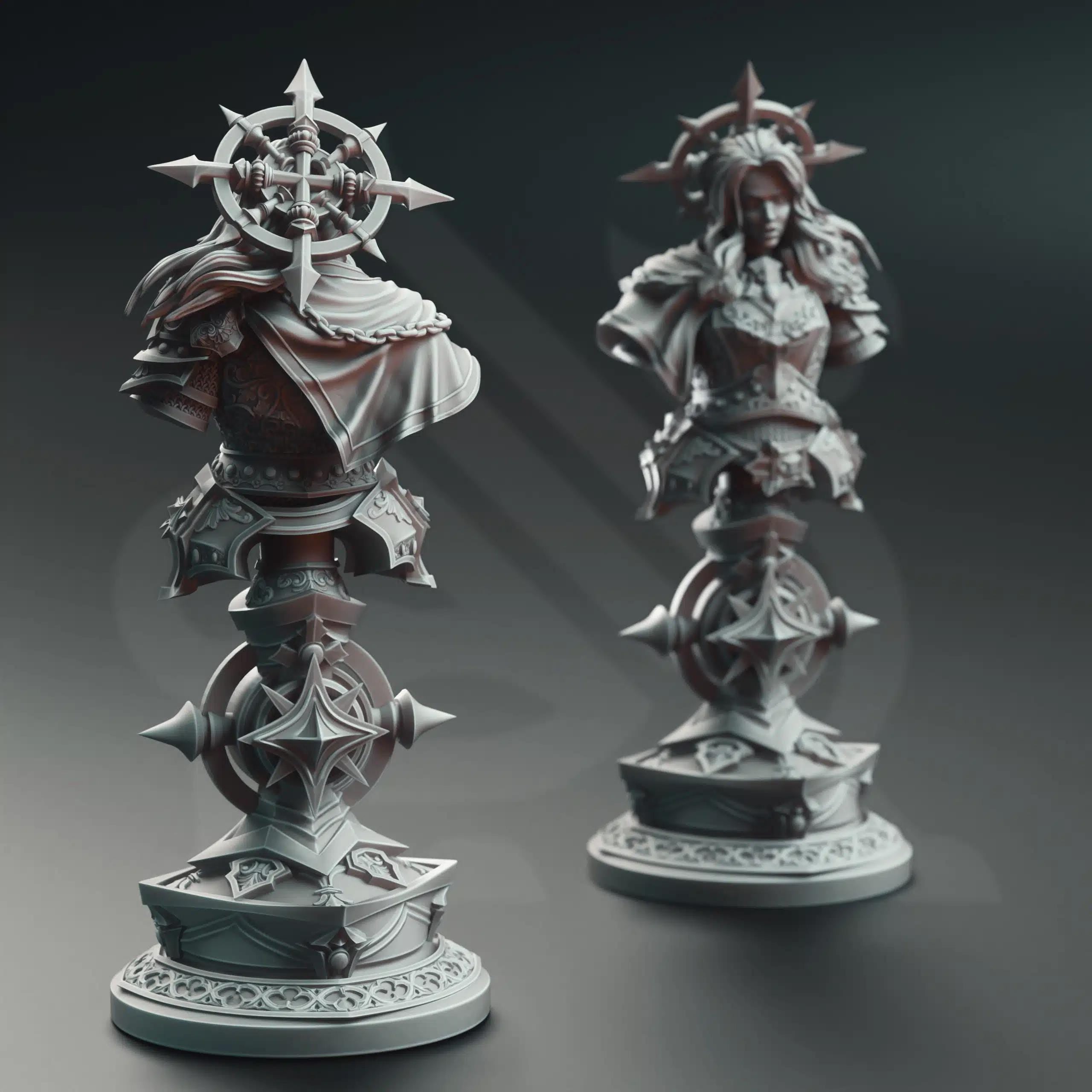 Johanna Saffron the Scorned – Vengeance Paladin (Bust) | Paintable Bust 3D Resin Printed Miniature by DM Stash