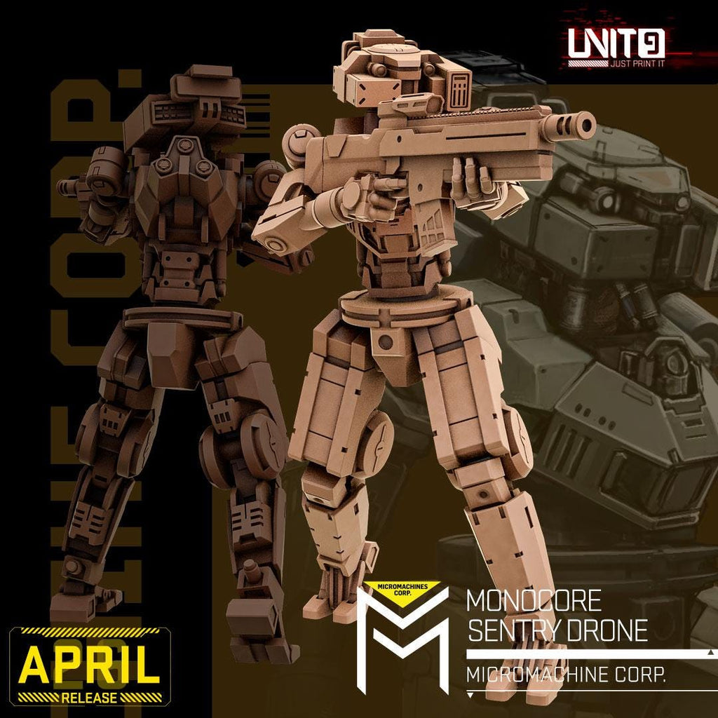 Micromachines Corp April 2026 Release | Paintable 3D Resin Printed Scifi Miniature by Unit9