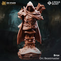 Brox – Orc Beastmaster (Bust) | Paintable Bust 3D Resin Printed Miniature by DM Stash