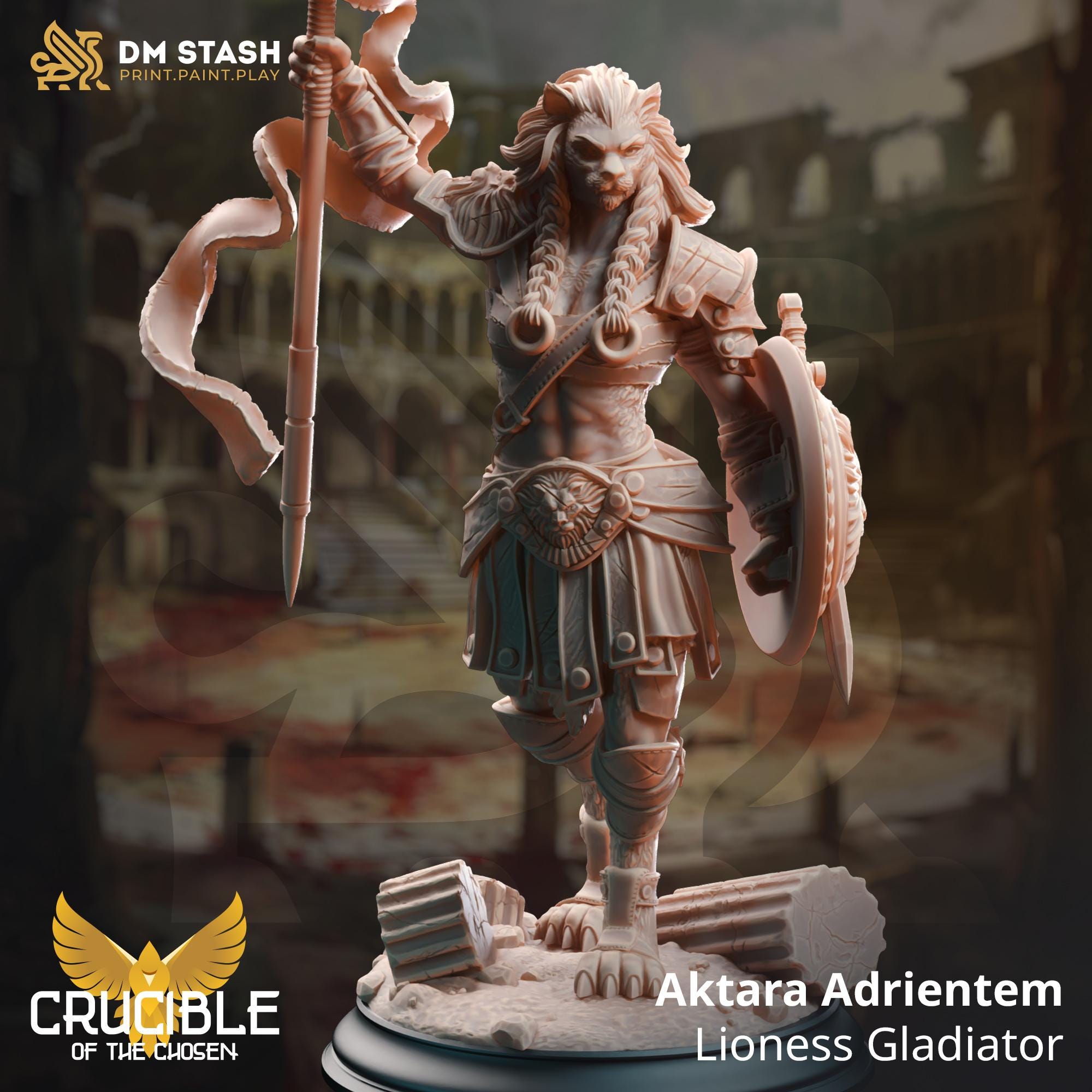 Crucible of the Chosen April 2024 Release | Paintable 3D Resin Printed Miniature by DM Stash