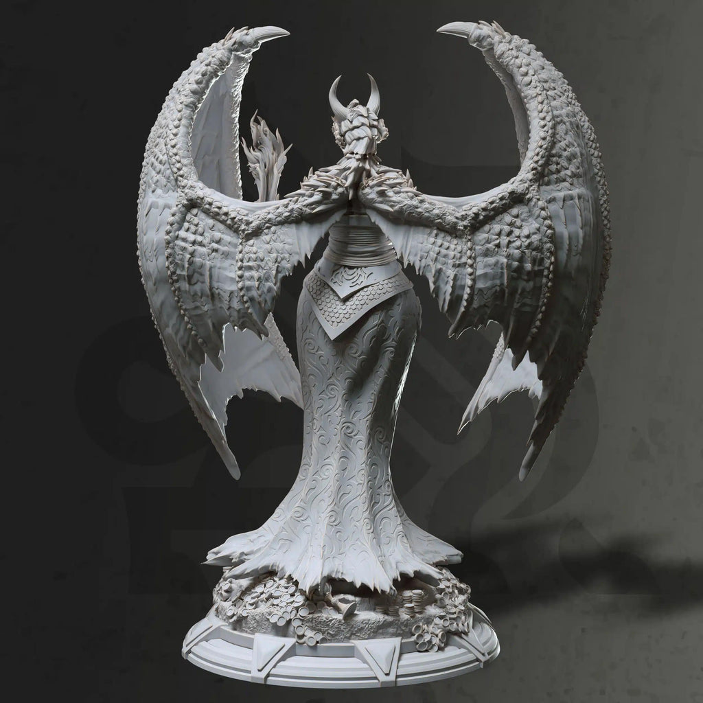 Tharvaya – Dragon Warlock | Paintable 3D Resin Printed Miniature by DM Stash