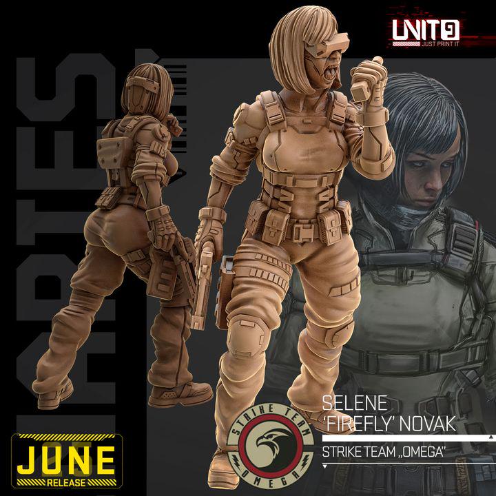 Mercenaries Strike Team "Omega" June 2025 Release | Paintable 3D Resin Printed Scifi Miniature by Unit9