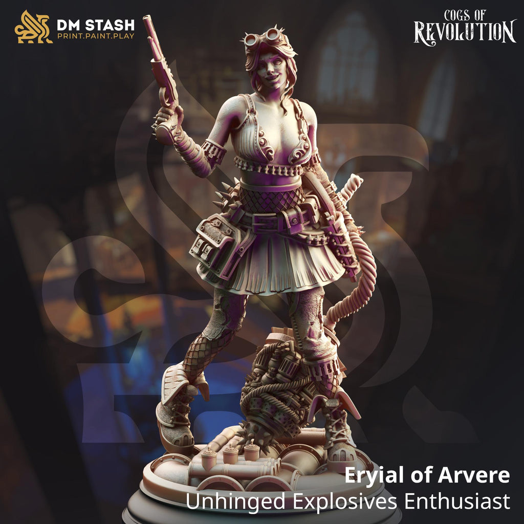 Cogs of Revolution February 2025 Release | Paintable 3D Resin Printed Miniature by DM Stash