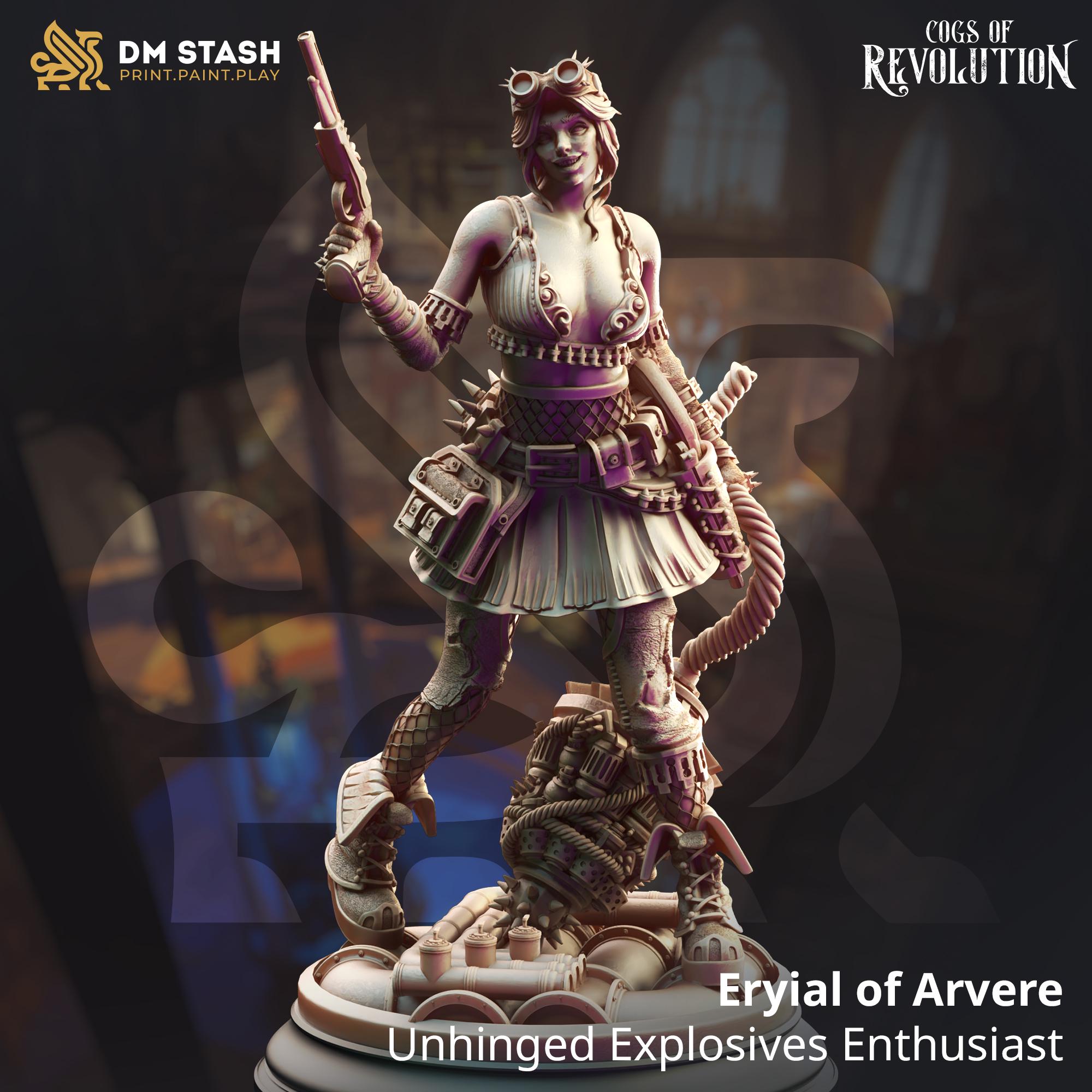 Cogs of Revolution February 2025 Release | Paintable 3D Resin Printed Miniature by DM Stash