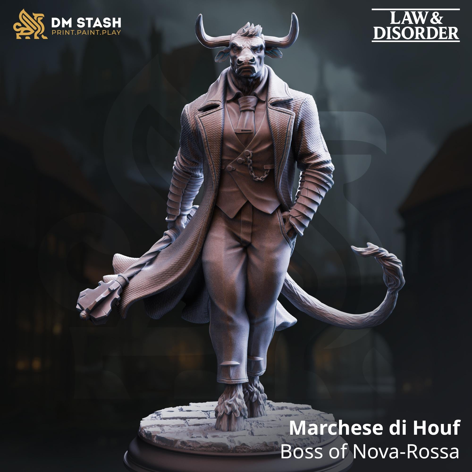 Law and Disorder December 2025 Release | Paintable 3D Resin Printed Miniature by DM Stash