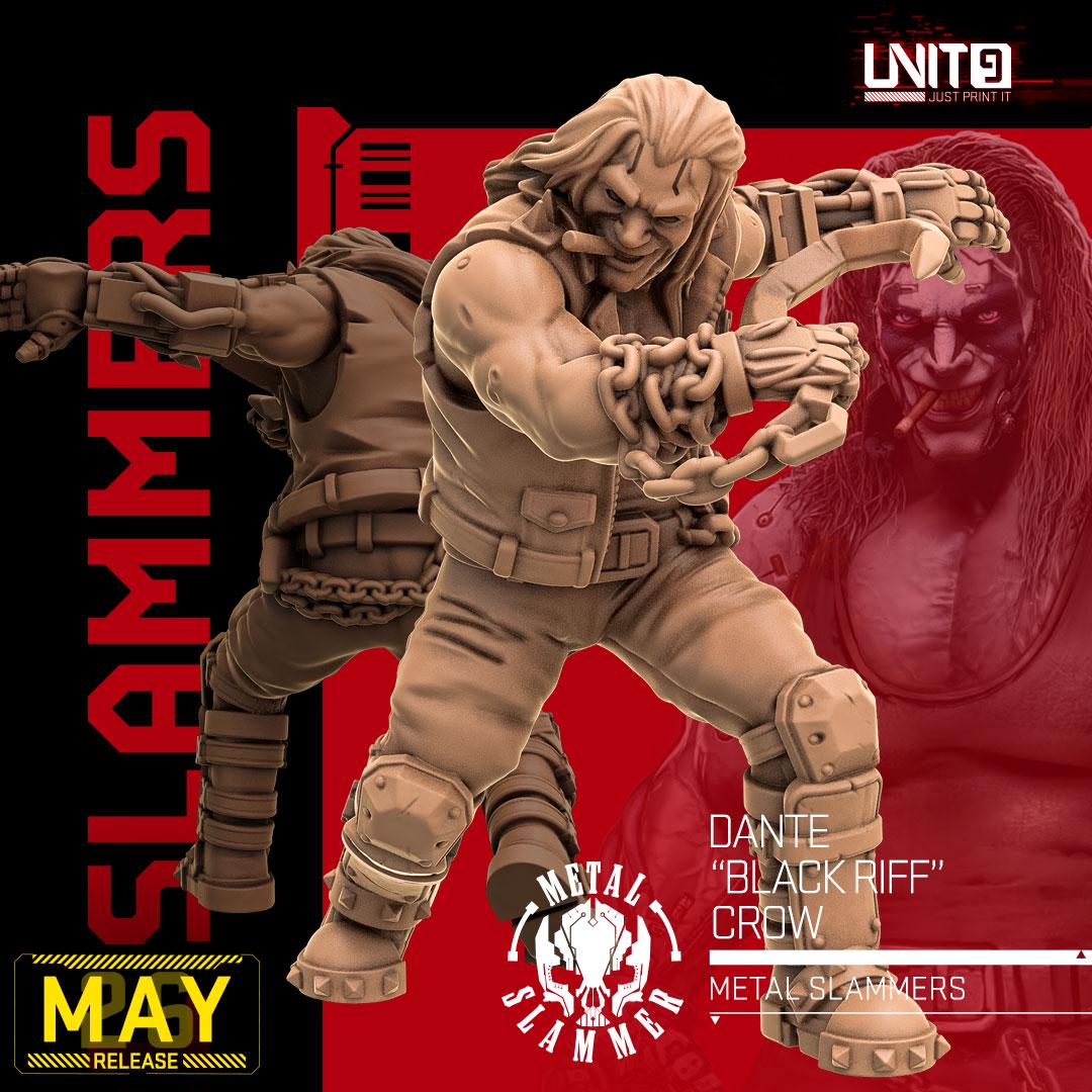 Metal Slammers Gang May 2026 Release | Paintable 3D Resin Printed Scifi Miniature by Unit9