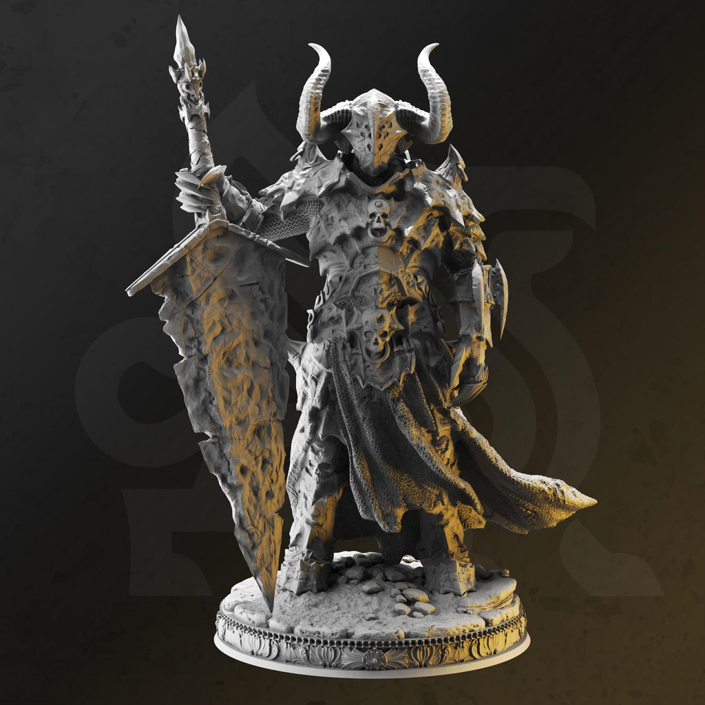Morian Fairhair - Deathknight | Paintable 3D Resin Printed Miniature by DM Stash