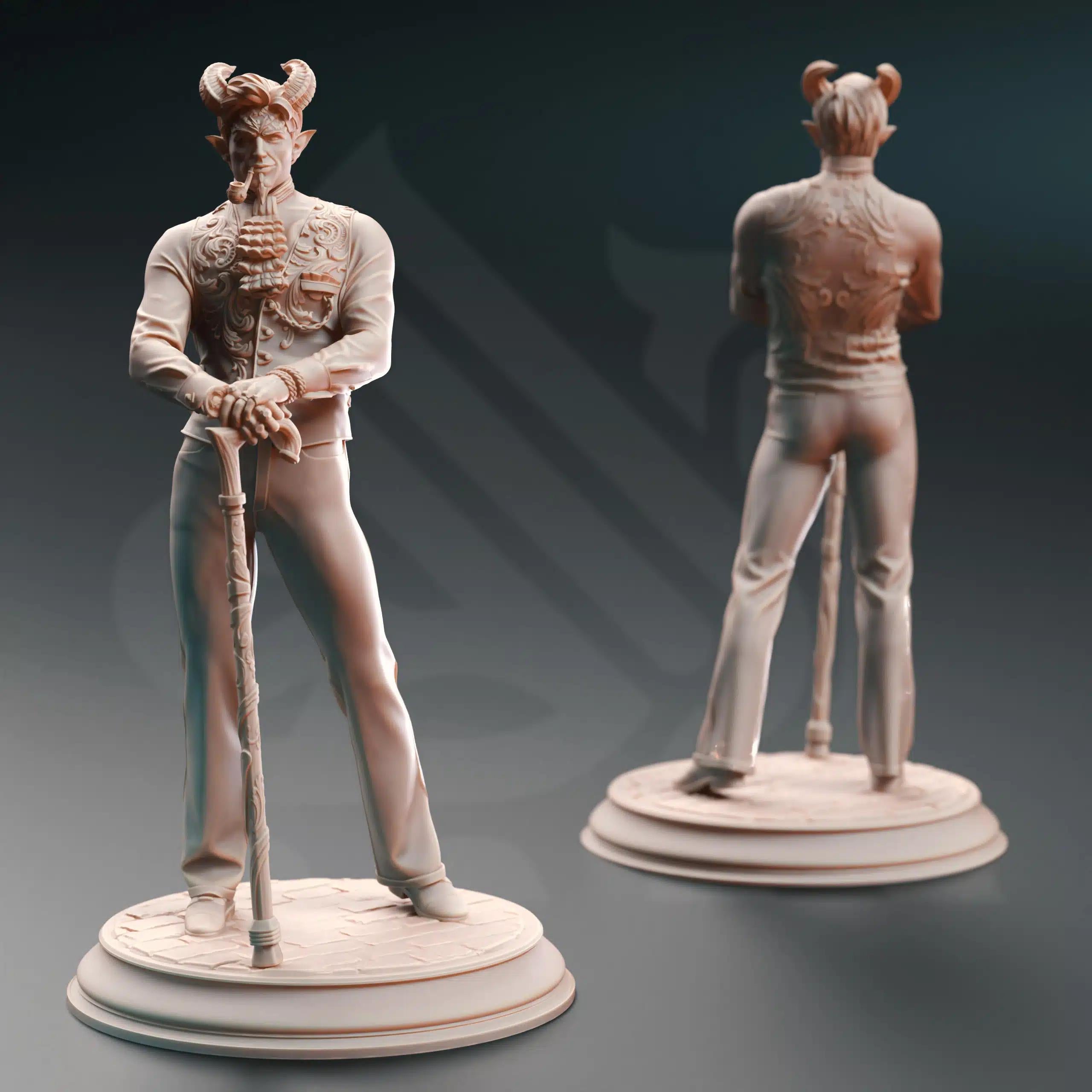 Xarvir Barikdral – The Fortunate | Paintable 3D Resin Printed Miniature by DM Stash