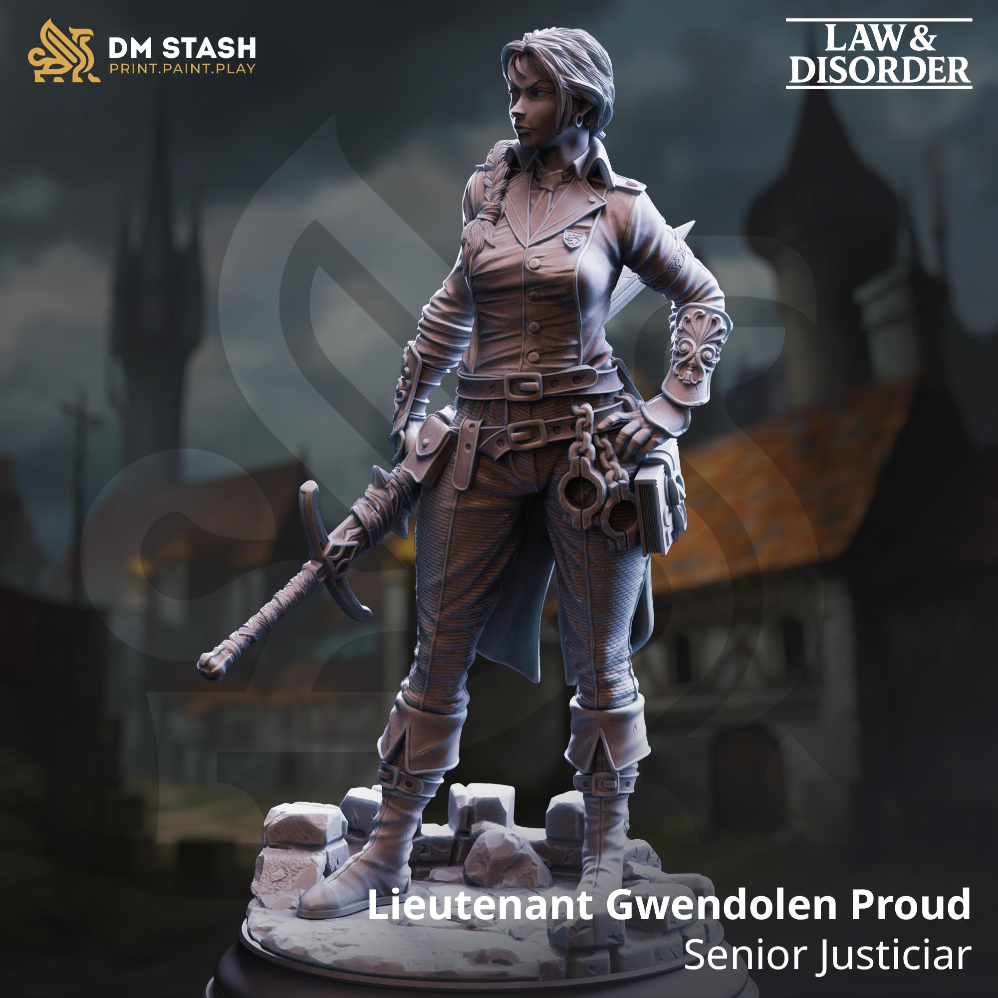 Law and Disorder December 2025 Release | Paintable 3D Resin Printed Miniature by DM Stash