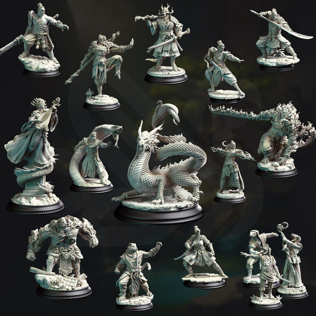 An Eastern Journey December 2024 Release | Paintable 3D Resin Printed Miniature by DM Stash