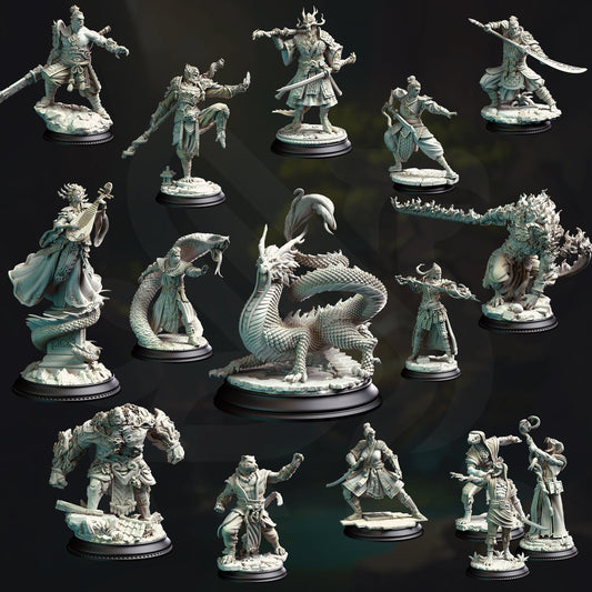 An Eastern Journey December 2024 Release | Paintable 3D Resin Printed Miniature by DM Stash
