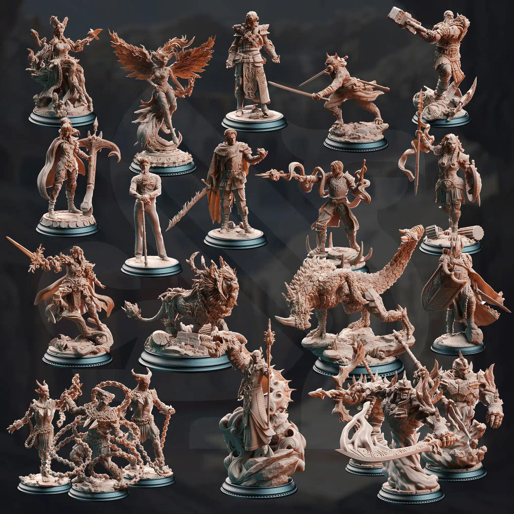 Crucible of the Chosen April 2024 Release | Paintable 3D Resin Printed Miniature by DM Stash