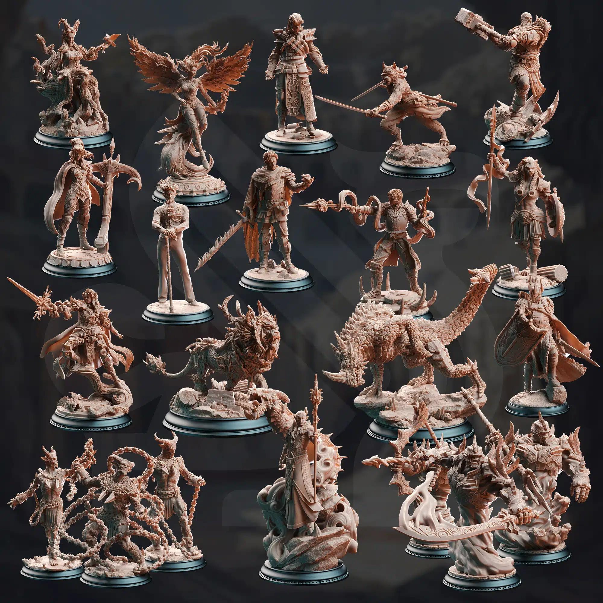 Crucible of the Chosen April 2024 Release | Paintable 3D Resin Printed Miniature by DM Stash