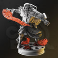 Embernos – Fire Elemi Crusader | Paintable 3D Resin Printed Miniature by DM Stash