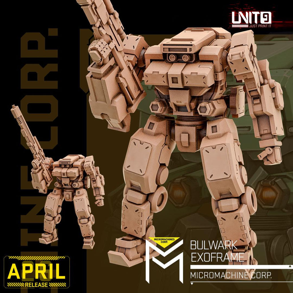 Micromachines Corp April 2026 Release | Paintable 3D Resin Printed Scifi Miniature by Unit9