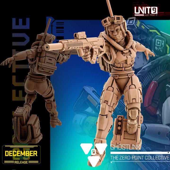 The Zero Point Collective December 2025 Release | Paintable 3D Resin Printed Scifi Miniature by Unit9