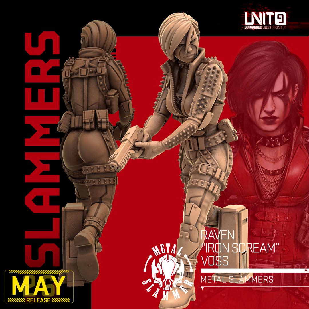 Metal Slammers Gang May 2026 Release | Paintable 3D Resin Printed Scifi Miniature by Unit9